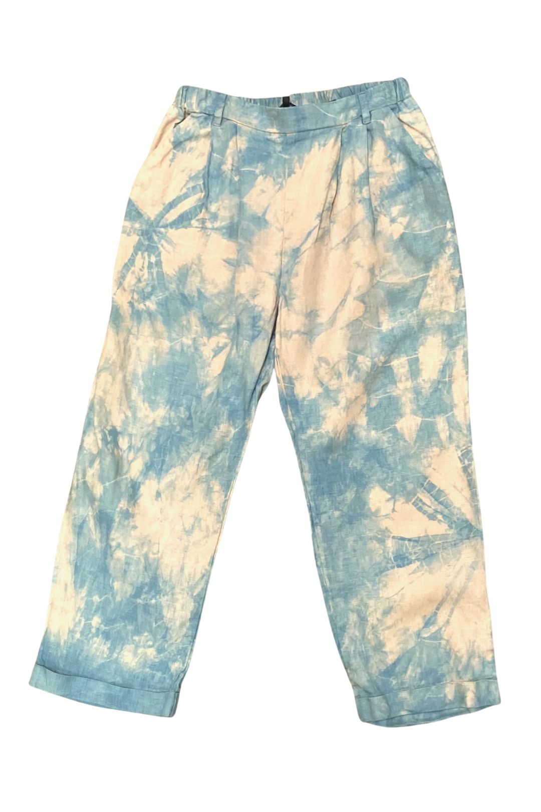 Stella Pants - Your Versatile Pant for Every Occasion | Organic Linen in Blue Tan