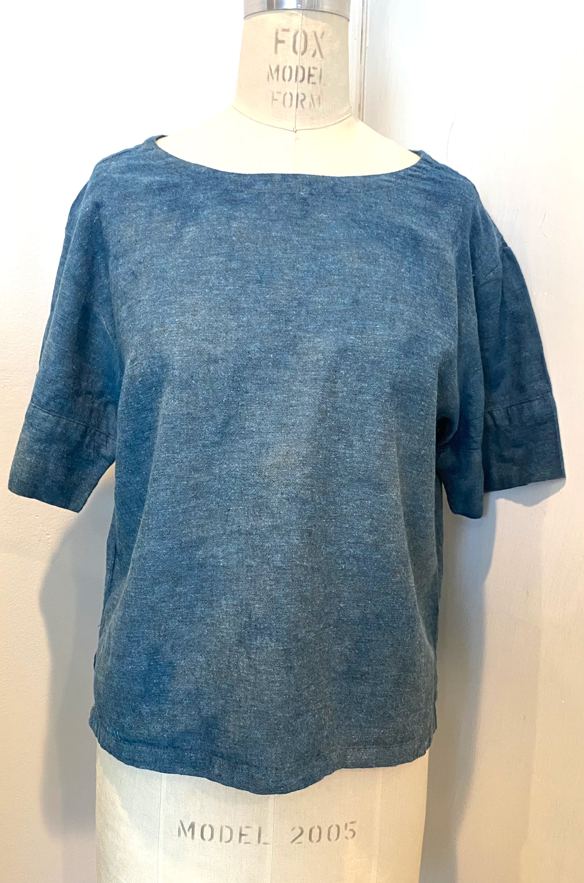 Vega Top | Organic Cotton &amp; Hemp | Blue