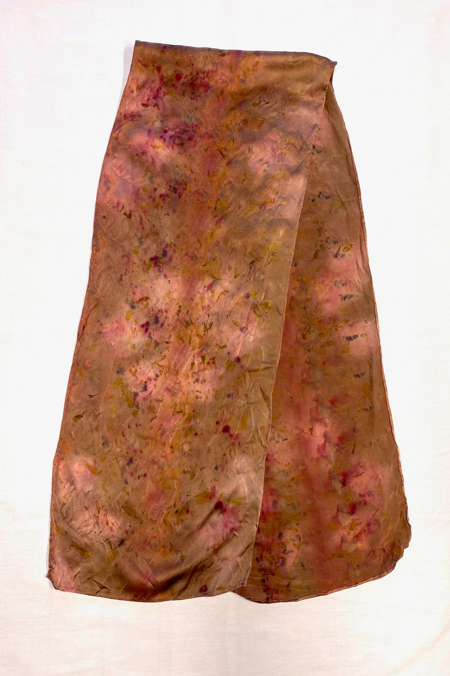 Botanically-dyed-long-silk-scarf-in-brown-marble