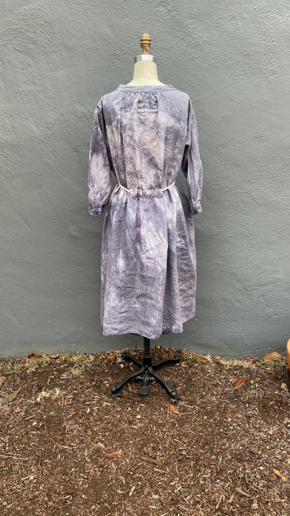 Purple Organic Linen Celeste Dress with Pockets - The Perfect Dress for Every Occasion