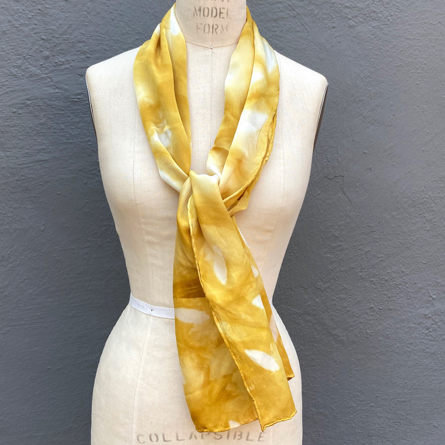 Silk Scarf | For Women | Yellow Burst