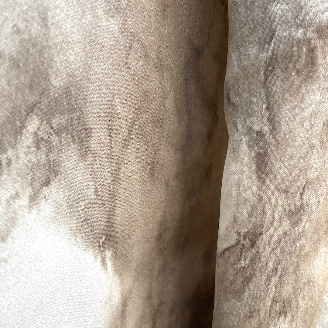 Silk Scarf in Grey - Natural Dyes - Hand Rolled Edges - Burst Motif - Modern Shibori