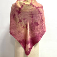 Square Silk Scarf in Hot Pink