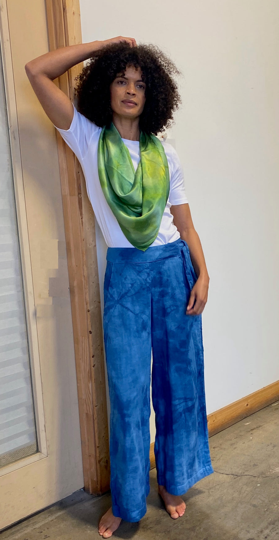 Ida Pant - Flowy Lightweight Pants in Organic Cotton | Indigo Blue