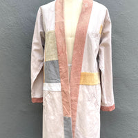 Upcycled Long Jacket with Sashiko