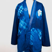 Indigo Blue | Custom Long Jacket with Sashiko | For men and women