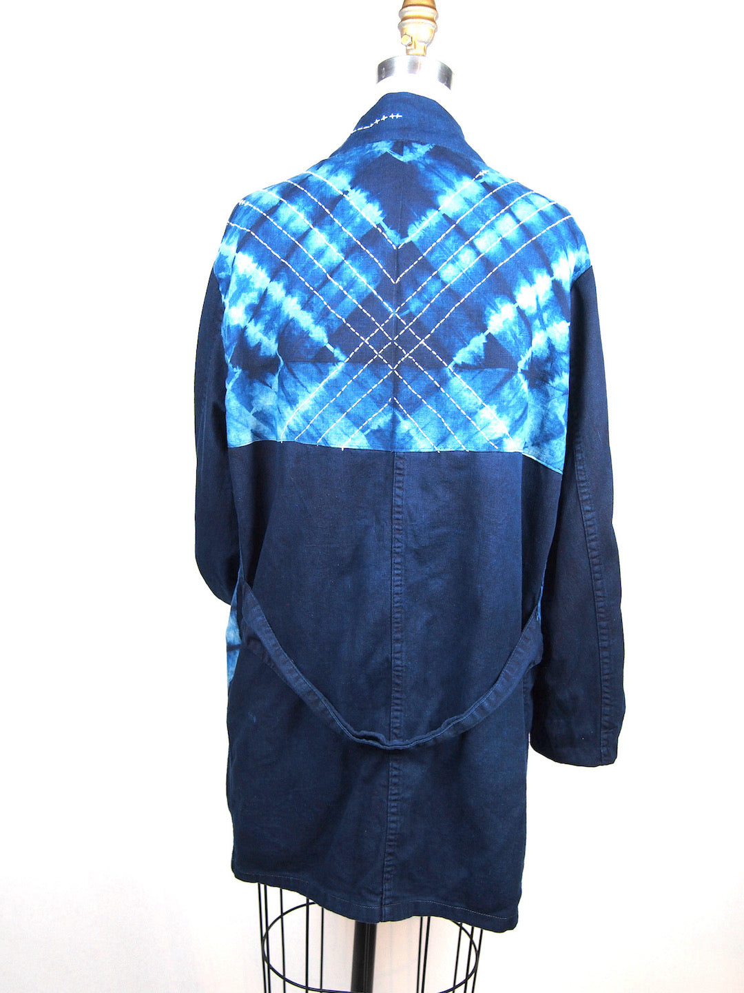 Indigo Blue | Custom Long Jacket with Sashiko | For men and women