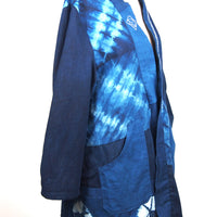 Indigo Blue | Custom Long Jacket with Sashiko | For men and women