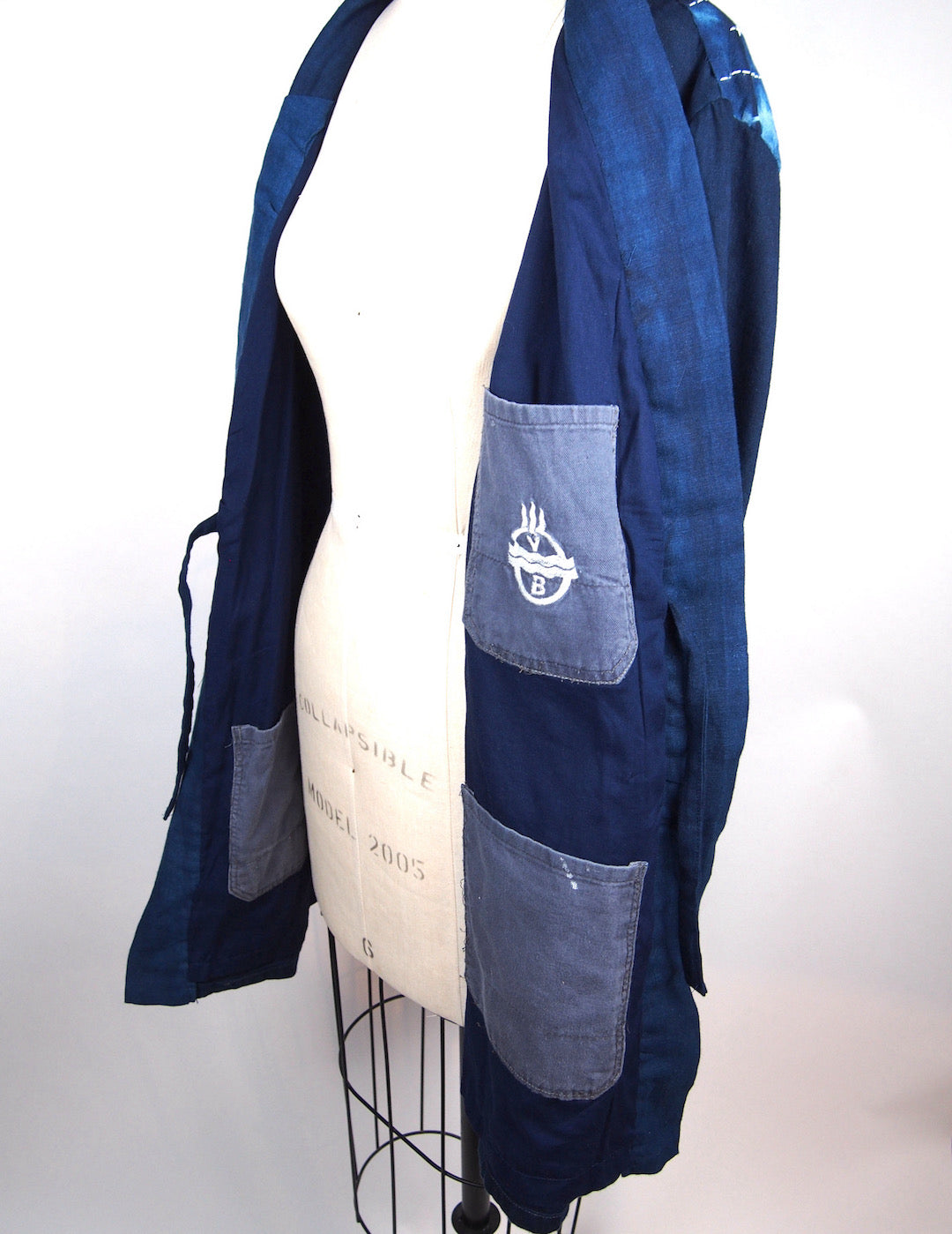 Indigo Blue | Custom Long Jacket with Sashiko | For men and women