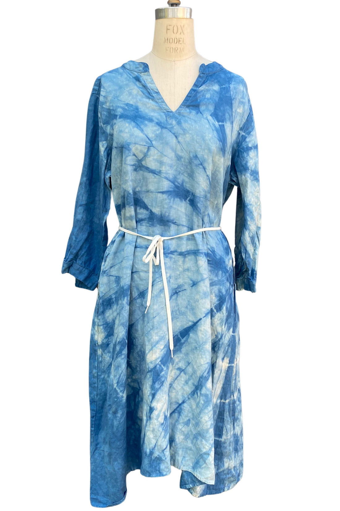Blue Organic Cotton Celeste Dress with Pockets - The Perfect Dress for Every Occasion |  Ripple