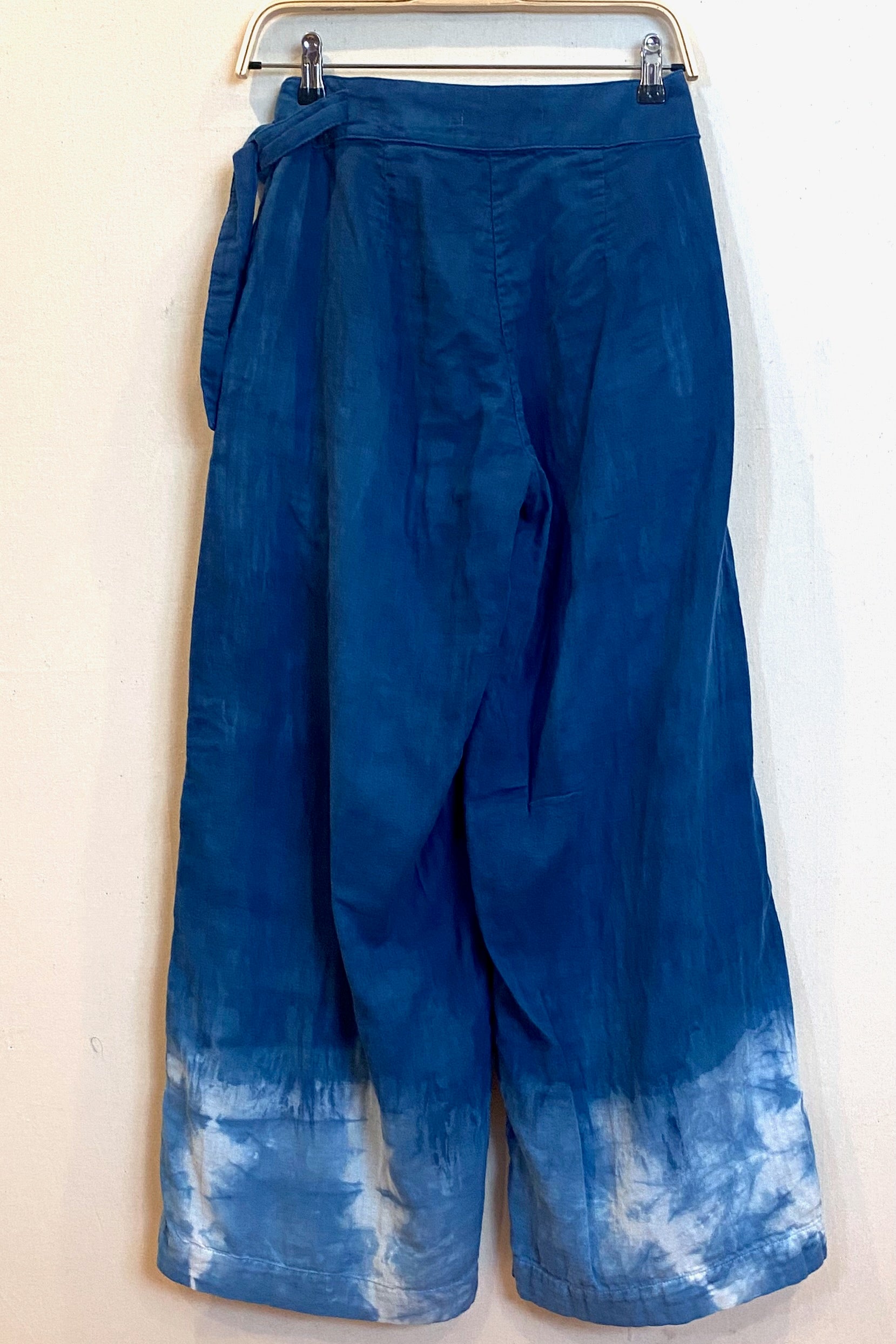 Flowy Lightweight Ida Pants in Navy Blue | Organic Cotton Double Gauze