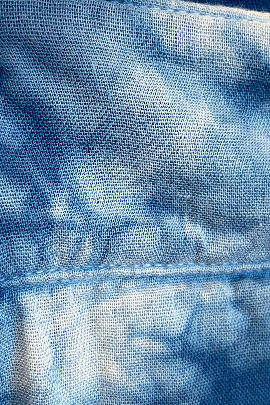 Flowy Lightweight Ida Pants in Blue | Organic Cotton Double Gauze