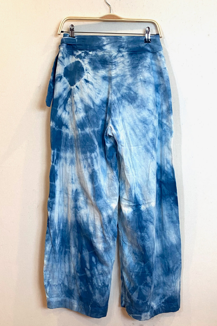 Flowy Lightweight Ida Pants in Blue | Organic Cotton Double Gauze