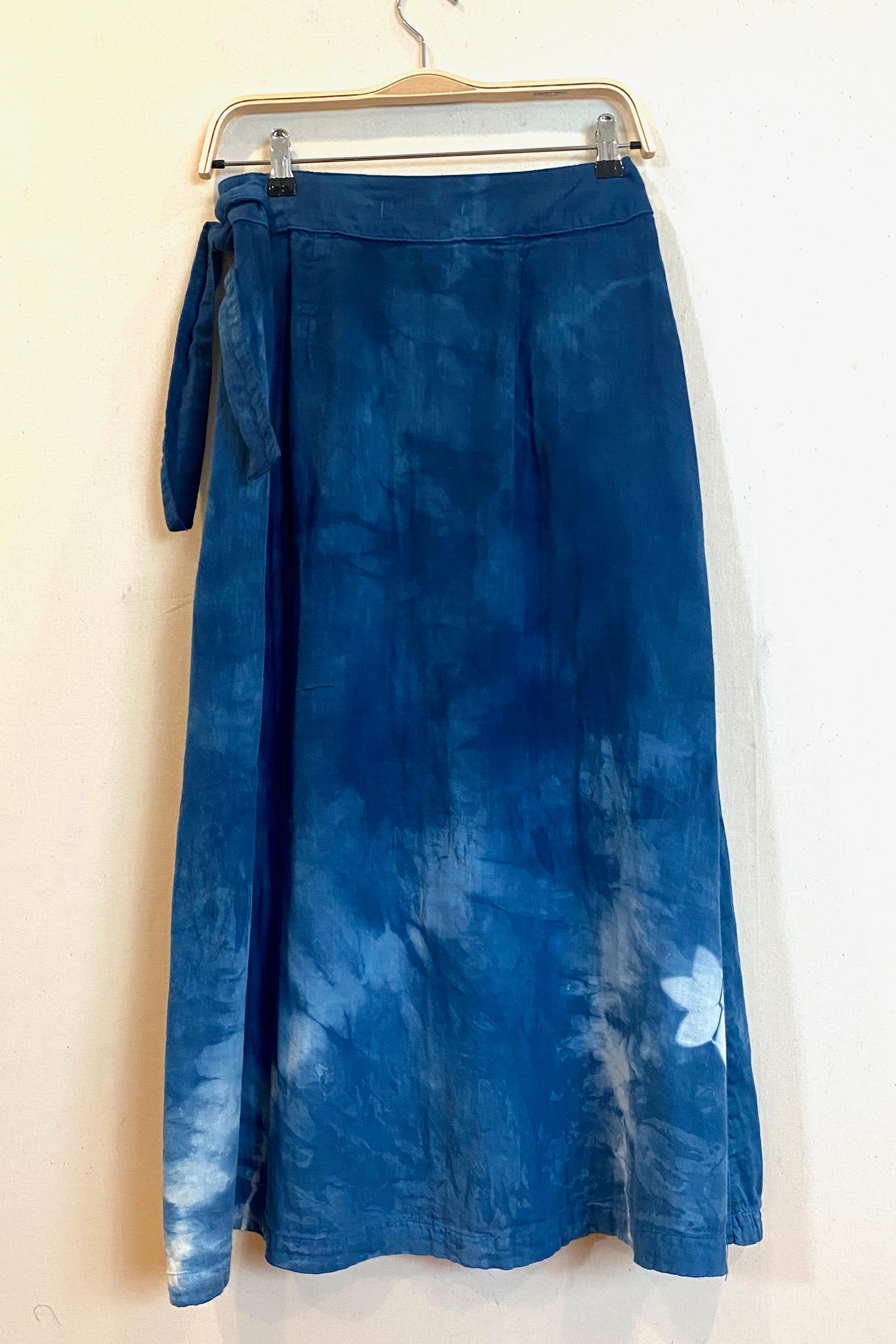 Carina Skirt with Pockets in Navy Blue | Organic Cotton Double Gauze