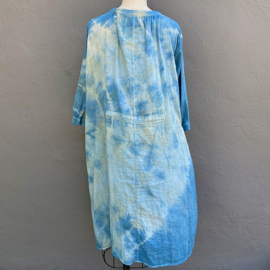 Celeste Dress in Light Blue | Organic Cotton Double Gauze | Ripple