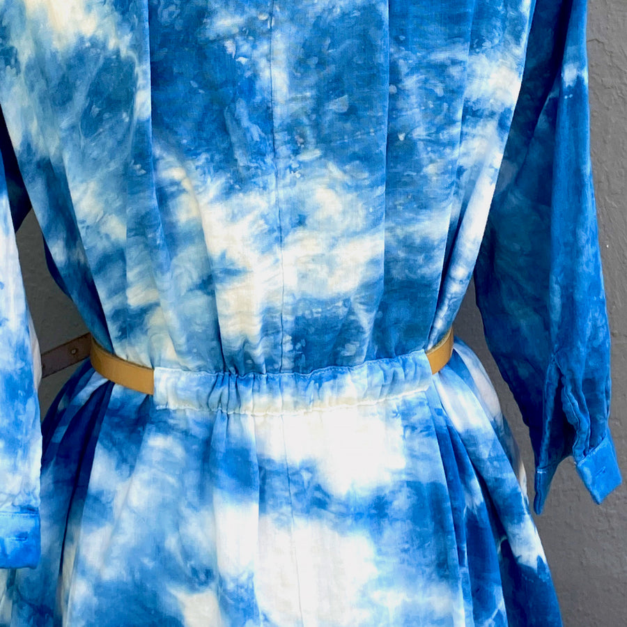 Celeste Dress in Blue | Organic Cotton Double Gauze | Ripple
