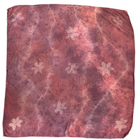 Square Silk Scarf in Burgundy