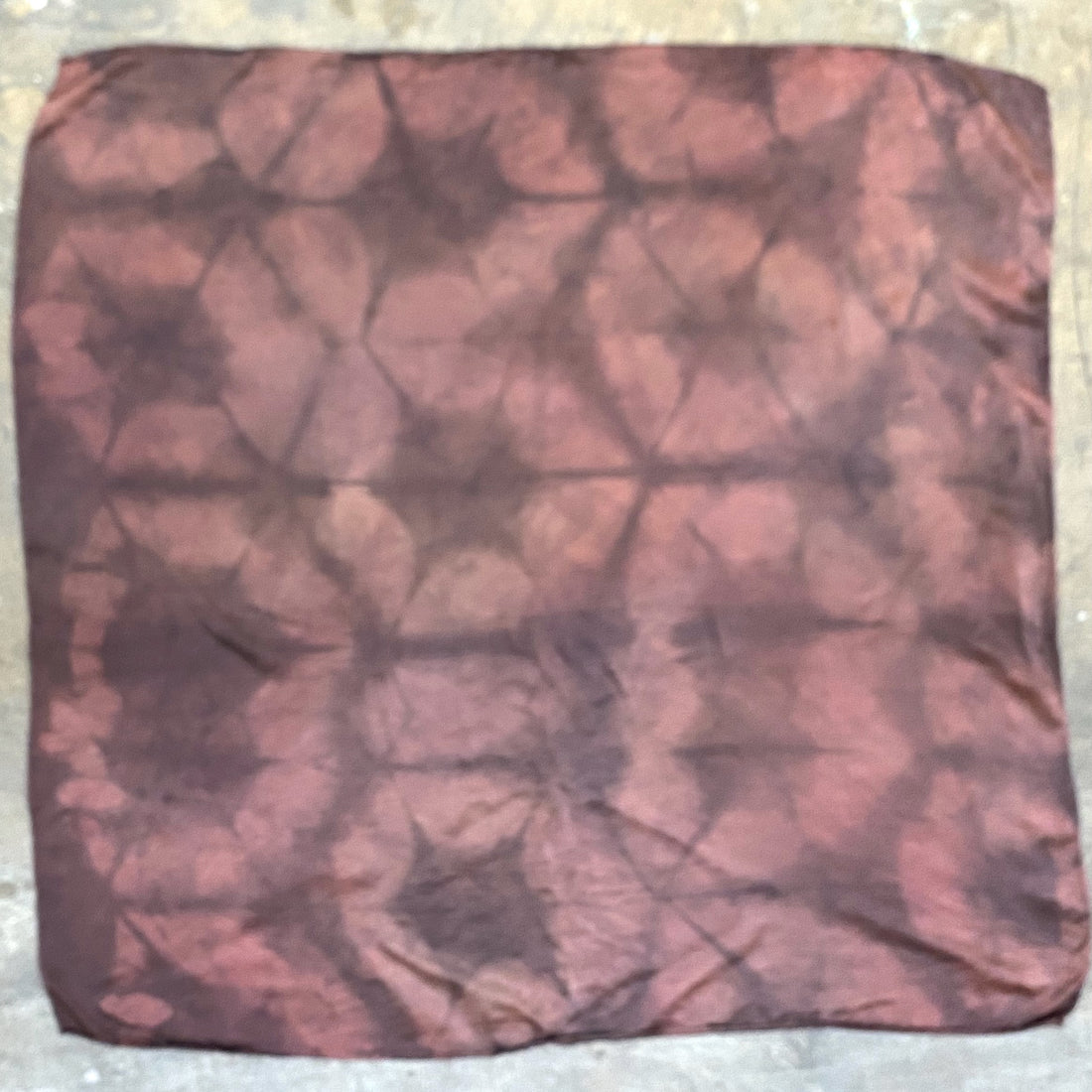 Square Silk Scarf in Plum