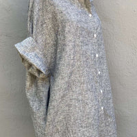 Eclipse Smock - Versatile Tunic Top with Pockets in Hemp & Organic Cotton | Grey